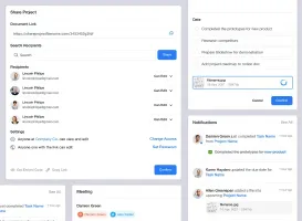 Moodboard reference: invite and permissions dialog